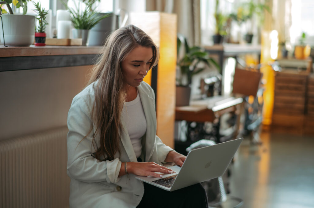 Katharina Bockhorn beim arbeiten